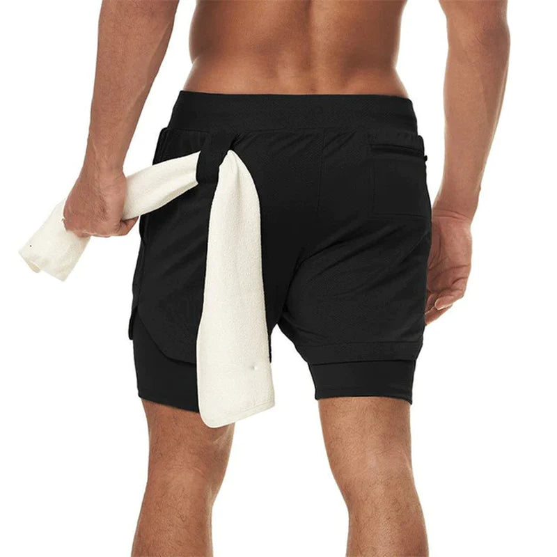 Fitness Shorts Herren – 2-in-1, Trainings- & Jogginghose