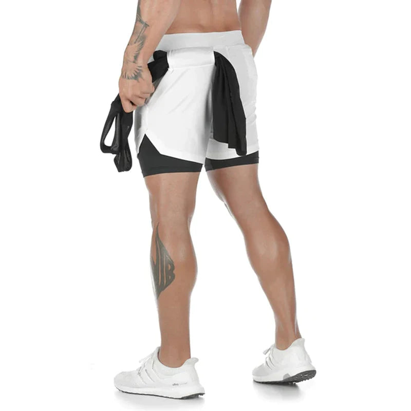 Fitness Shorts Herren – 2-in-1, Trainings- & Jogginghose