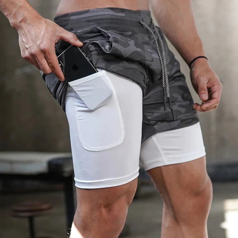 Fitness Shorts Herren – 2-in-1, Trainings- & Jogginghose