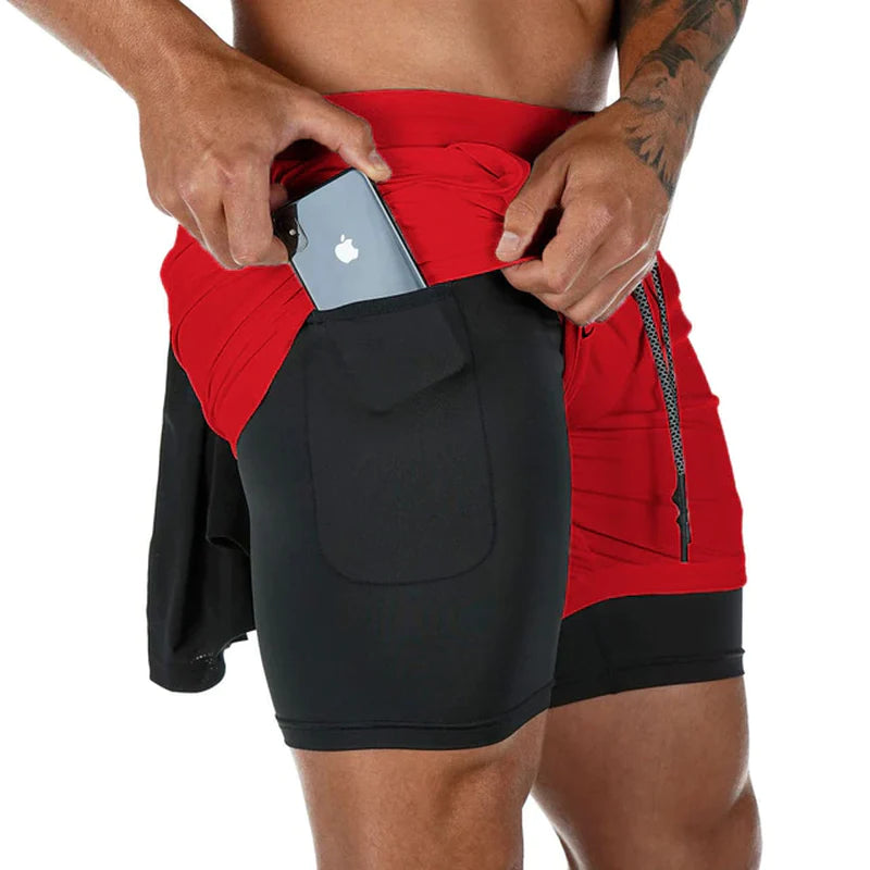 Fitness Shorts Herren – 2-in-1, Trainings- & Jogginghose