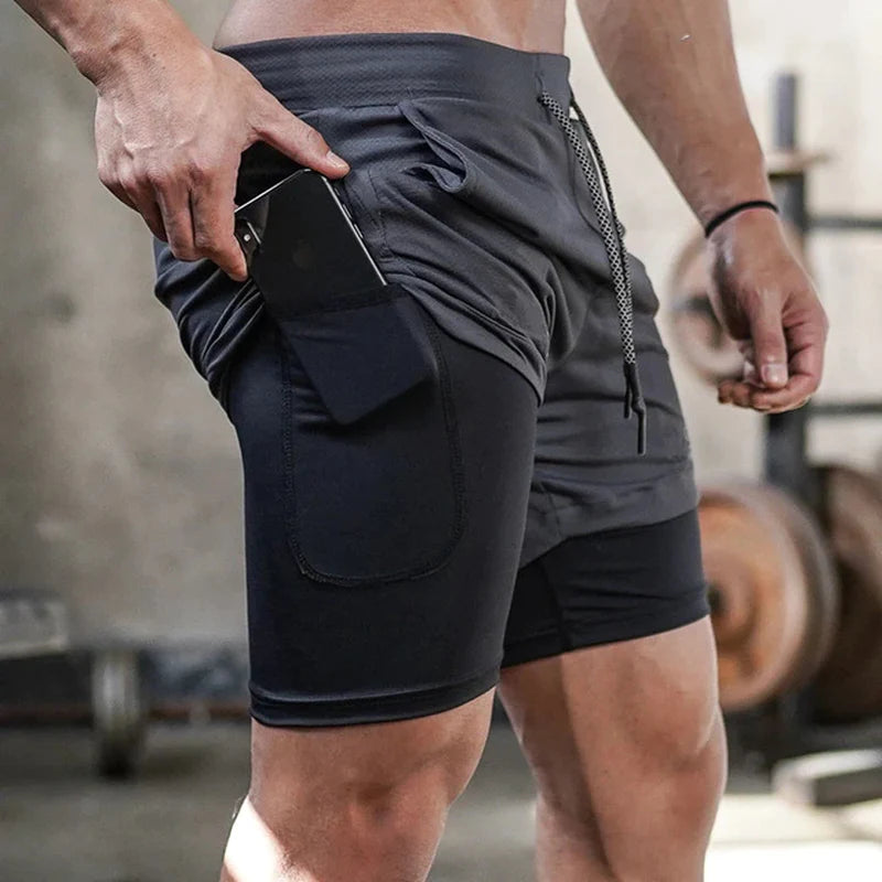Fitness Shorts Herren – 2-in-1, Trainings- & Jogginghose