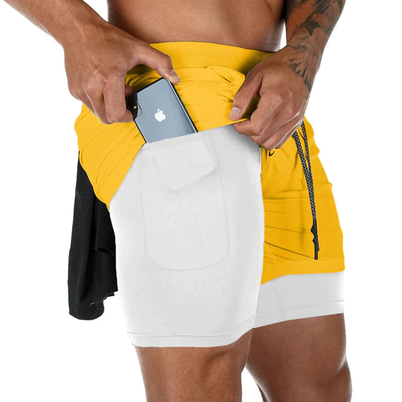 Fitness Shorts Herren – 2-in-1, Trainings- & Jogginghose