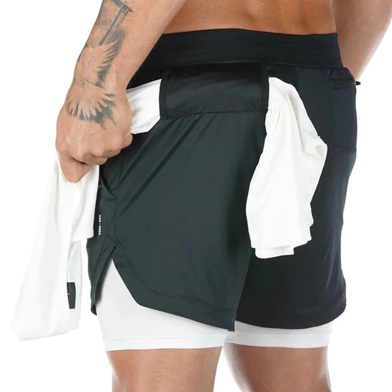 Fitness Shorts Herren – 2-in-1, Trainings- & Jogginghose