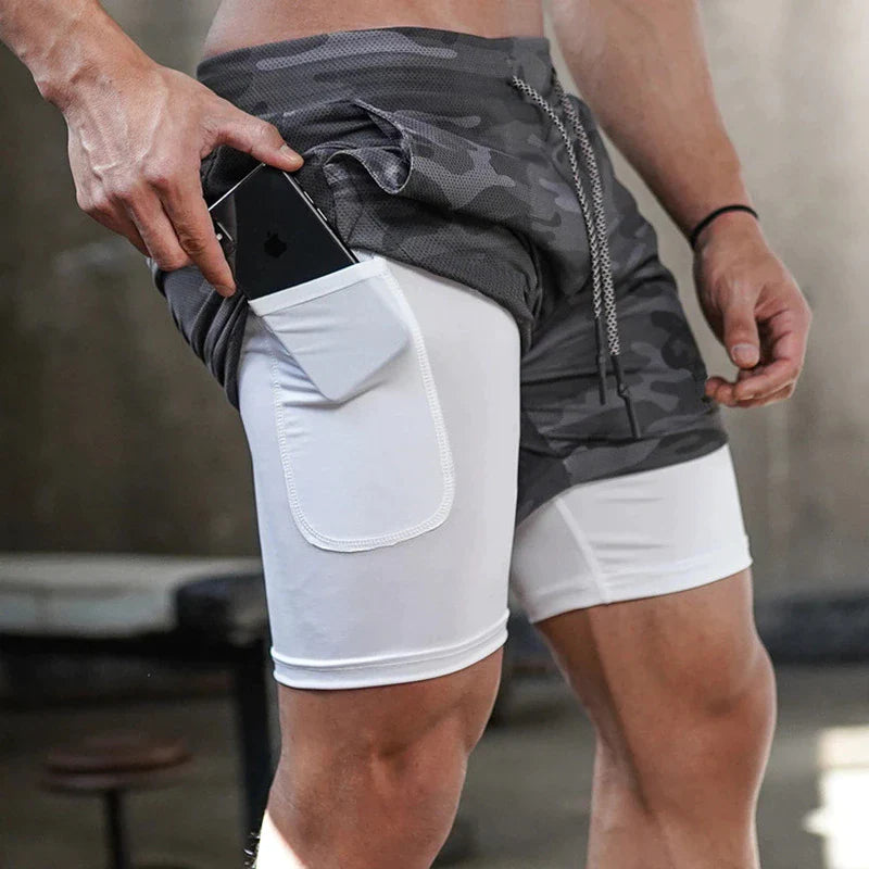 Fitness Shorts Herren – 2-in-1, Trainings- & Jogginghose